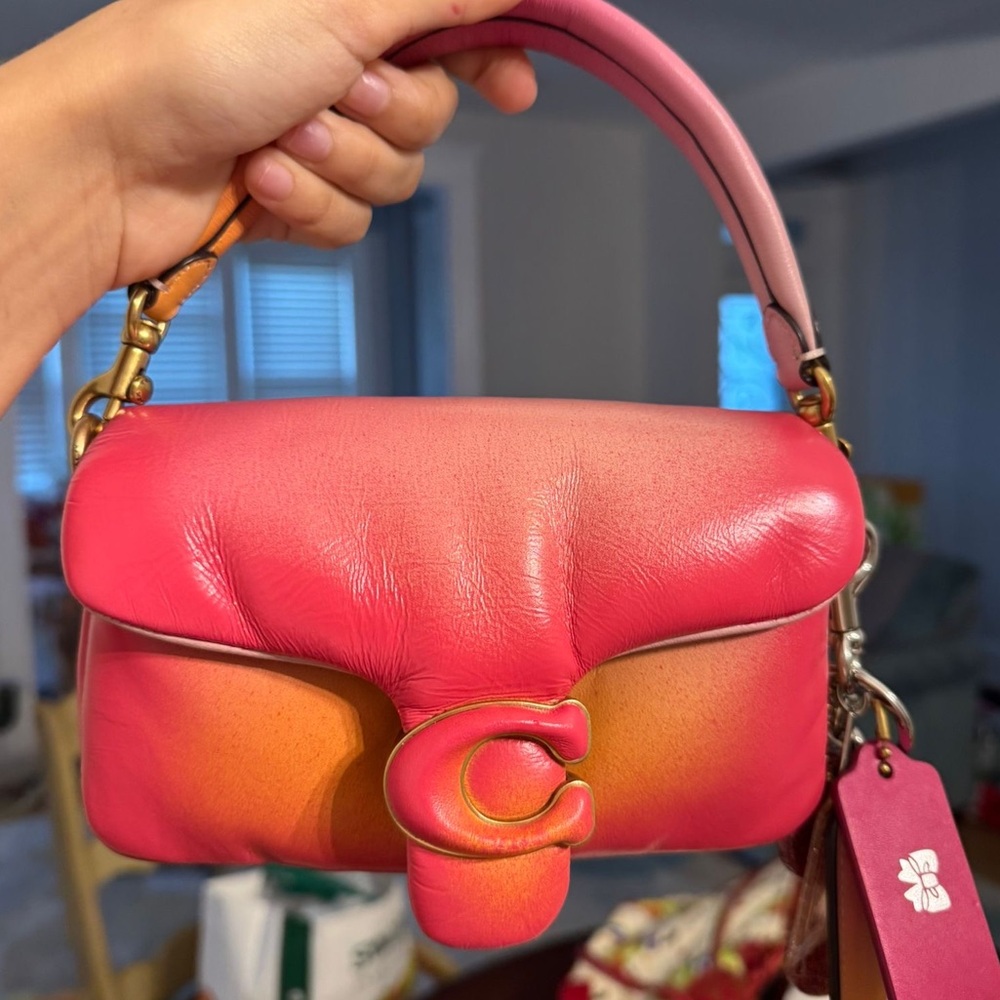 Coach Pillow Tabby 18 Ombre Napa Leather Bag CA084 With Dust Bag